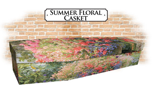 Summer Floral Casket