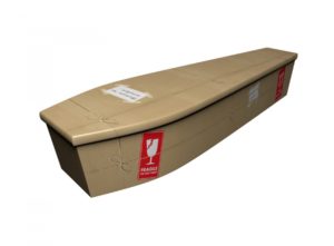 Wooden coffin - Return to Sender Fragile - 4224