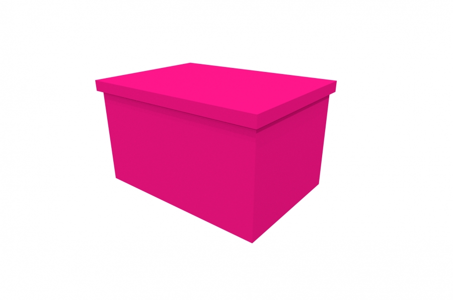 Cardboard Ash Casket - Bright Pink - 3777a