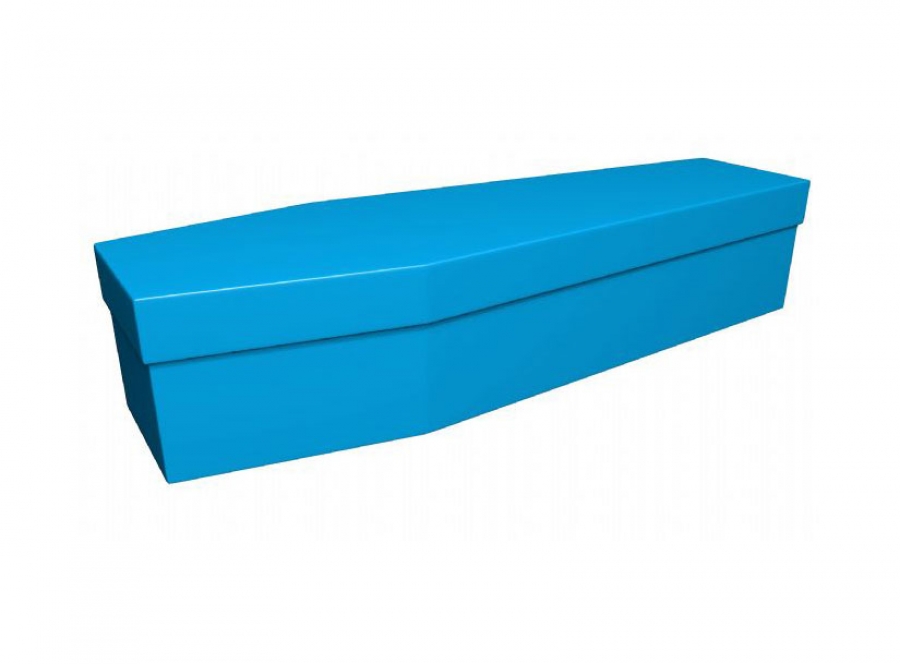 Cardboard coffin - Aqua blue (CR-4) - 3776