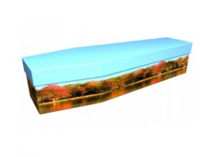 Cardboard coffin - Autumn scene - 3748