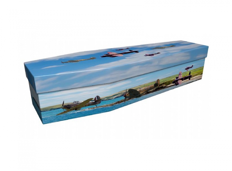 Cardboard coffin - British WWII planes - 3983