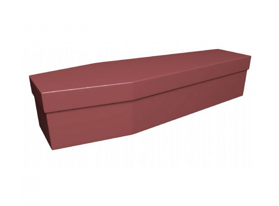 Cardboard coffin - Burgundy - 3694
