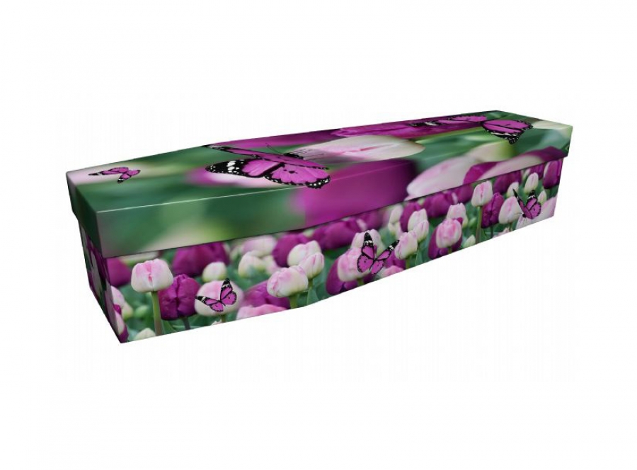 Cardboard coffin - Butterfly 1 - 3896
