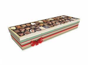 Cardboard coffin - Chocolate Box 1 SQ Casket - 3820