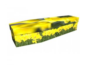 Cardboard coffin - Daffodils 1 - 3886