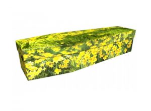 Cardboard coffin - Daffodils 2 - 3887