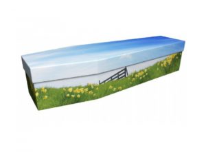 Cardboard coffin - Daffodils - 3737