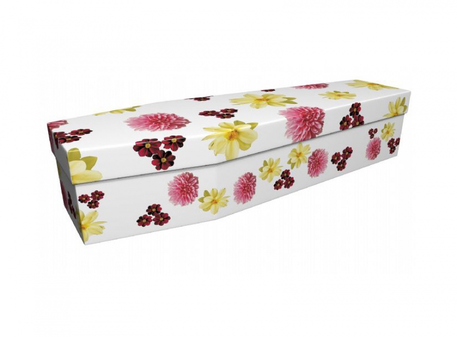 Cardboard coffin - Dahlia and Cosmos - 3651