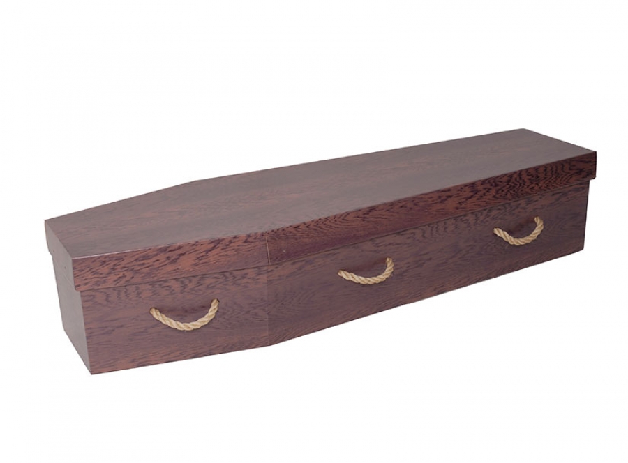 Cardboard coffin - Dark Oak - 3713