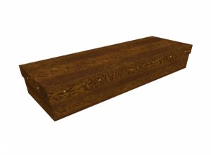 Cardboard coffin - Dark Oak SQ Casket - 3713