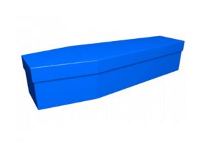 Cardboard coffin - Electric blue - 3701