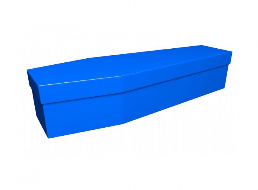 Cardboard coffin - Electric blue - 3701