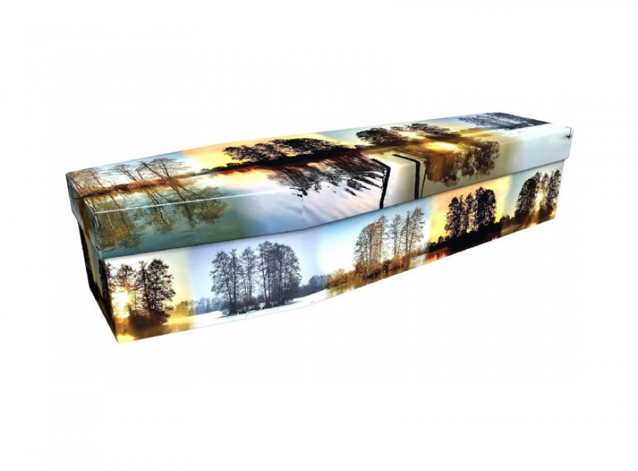 Cardboard coffin - Four seasons - 3758