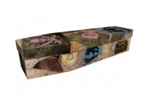 Cardboard coffin - Jolly Roger - 3646