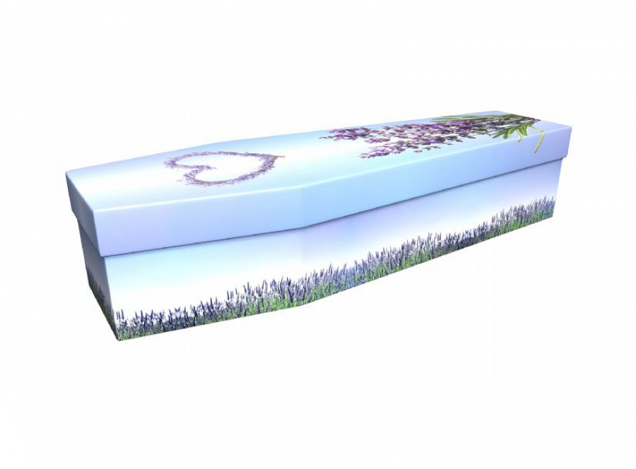Cardboard coffin - Lavender - 3768