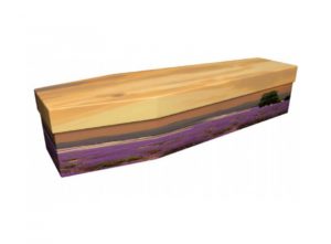 Cardboard coffin - Lavender sunset - 3769
