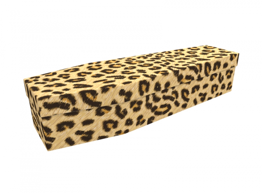 Cardboard coffin - Leopard Print - 3576