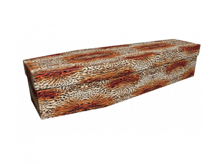 Cardboard coffin - Leopard spots - 3674