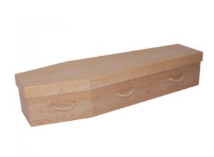 Cardboard coffin - Light Oak - 3714