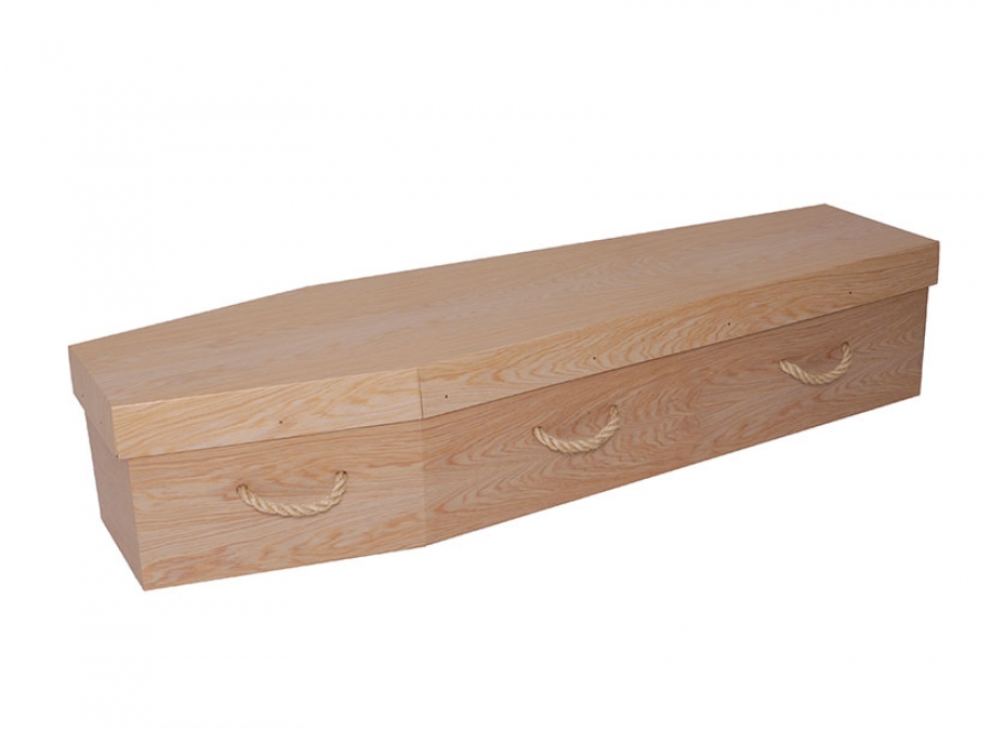 Cardboard coffin - Light Oak - 3714