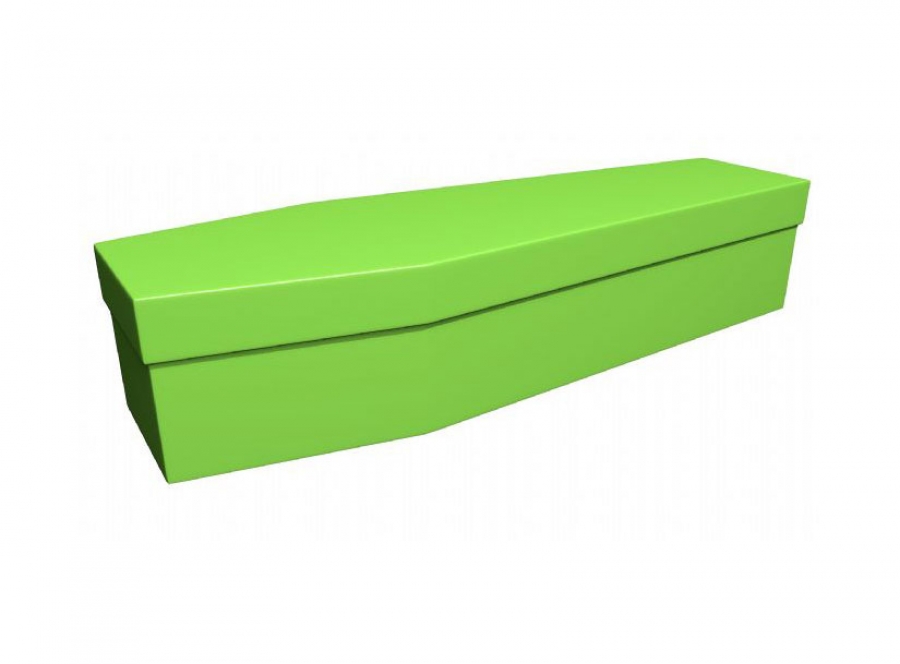 Cardboard coffin - Lime green (CR-12) - 3740