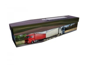 Cardboard coffin - Lorry - 3862