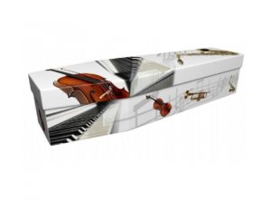 Cardboard coffin - Musical instruments with bass - 3795
