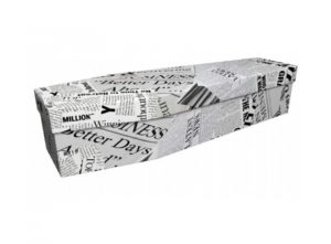 Cardboard coffin - Newspaper - 3912