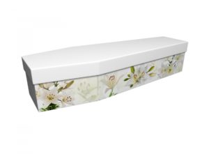 Cardboard coffin - Oriental Lily - 3614