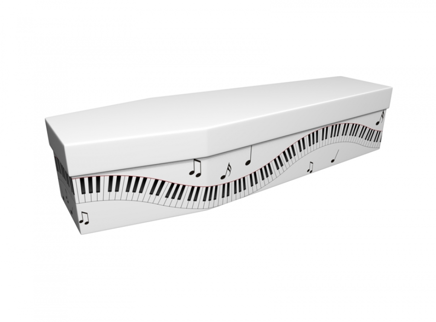Cardboard coffin - Piano Keys - 3860