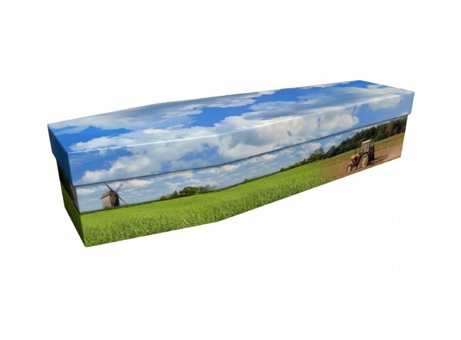 Cardboard coffin - Ploughing - 3639