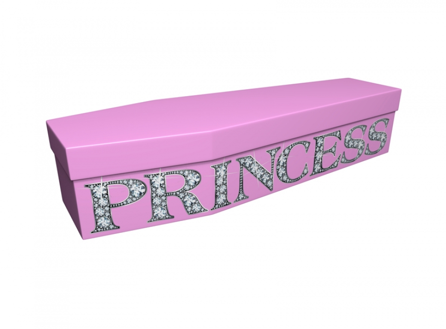 Cardboard coffin - Princess on Pink - 3861