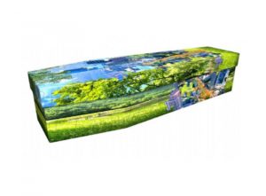 Cardboard coffin - Puzzle Landscape - 3828