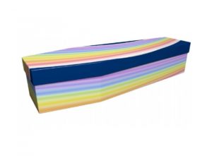Cardboard coffin - Rainbow 1 - 3951