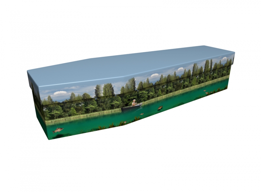 Cardboard coffin - Riverbed Fishing - 3611