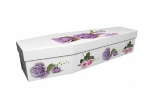 Cardboard coffin - Roses 2 - 3832
