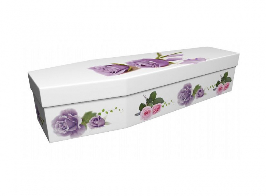 Cardboard coffin - Roses 2 - 3832