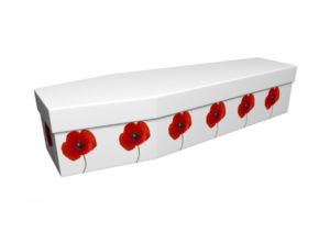 Cardboard coffin - Single Poppy - 3605