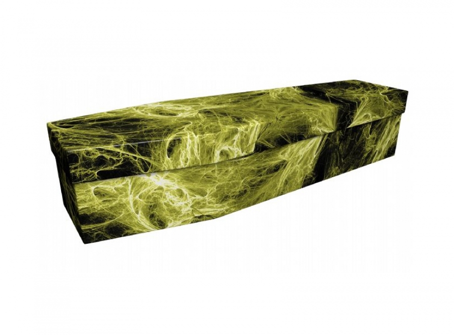 Cardboard coffin - Smoke effect yellow - 3902