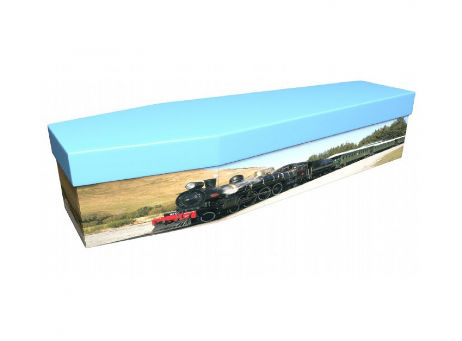 Cardboard coffin - Steam train - 3659