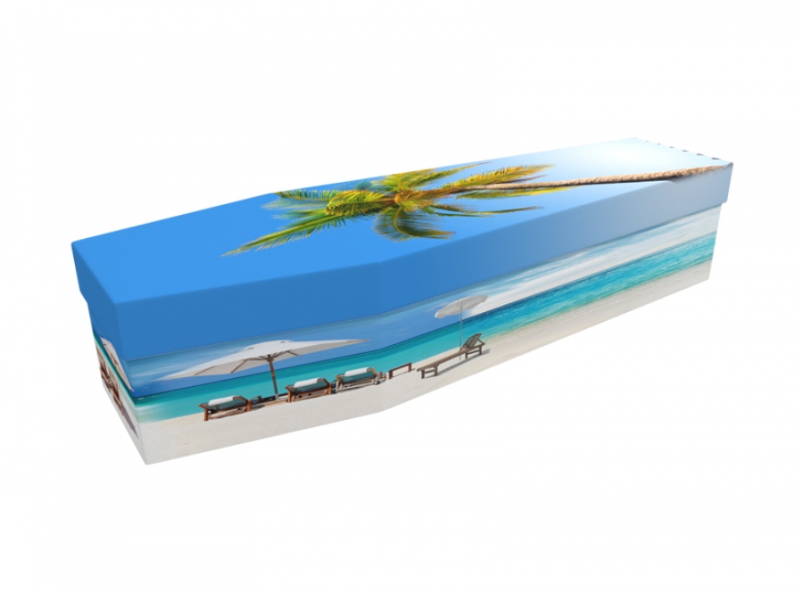 Cardboard coffin - Summer Beach - 3955