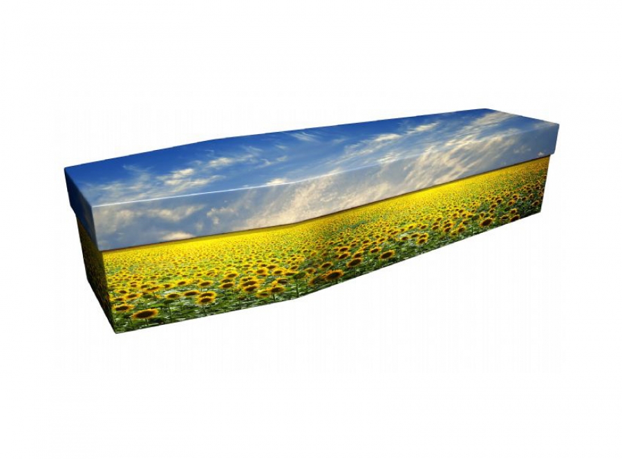 Cardboard coffin - Sunflower - 3811