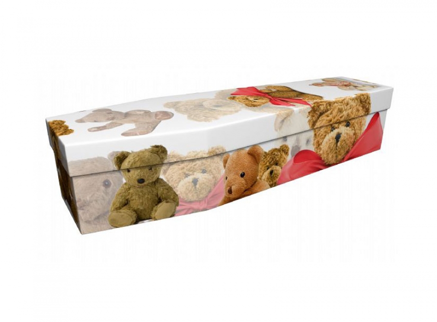 Cardboard coffin - Teddy bear - 3993