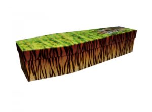 Cardboard coffin - Tiger Stripes - 3601