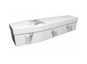 Cardboard coffin - West Highland Terriers - 3813