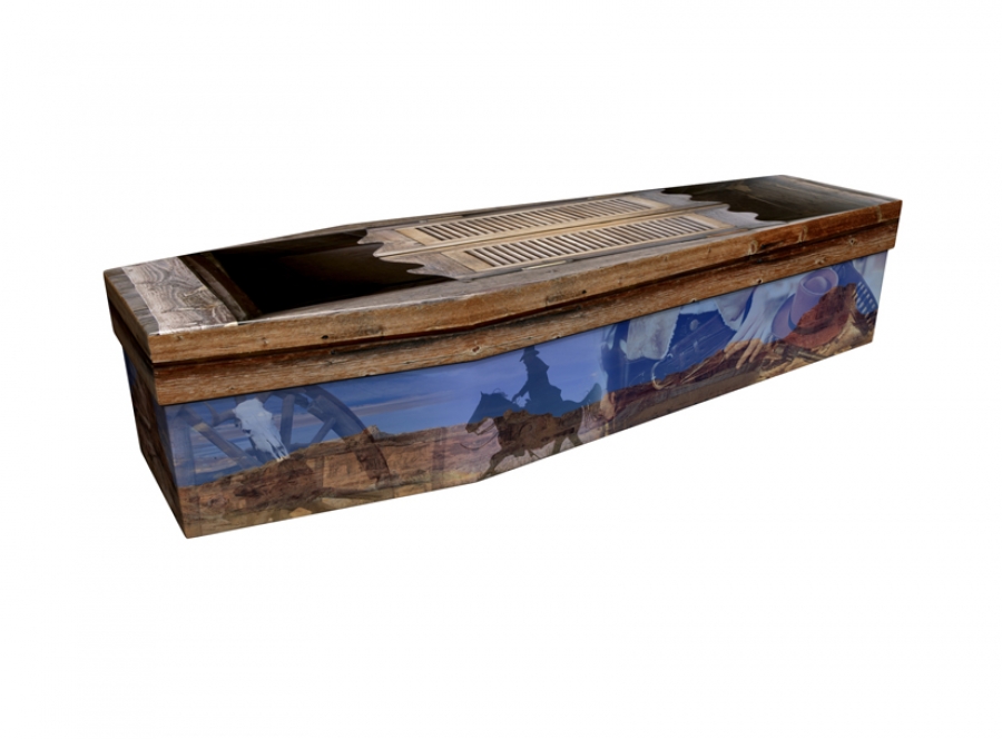 Cardboard coffin - Wild West - 3709