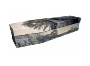 Cardboard coffin - Winter scene - 3742