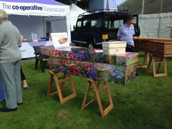 The Co-operative Funeralcare's showcases hayleys coffin