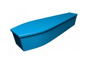 Wooden coffin - Aqua blue (CR-4) - 4061
